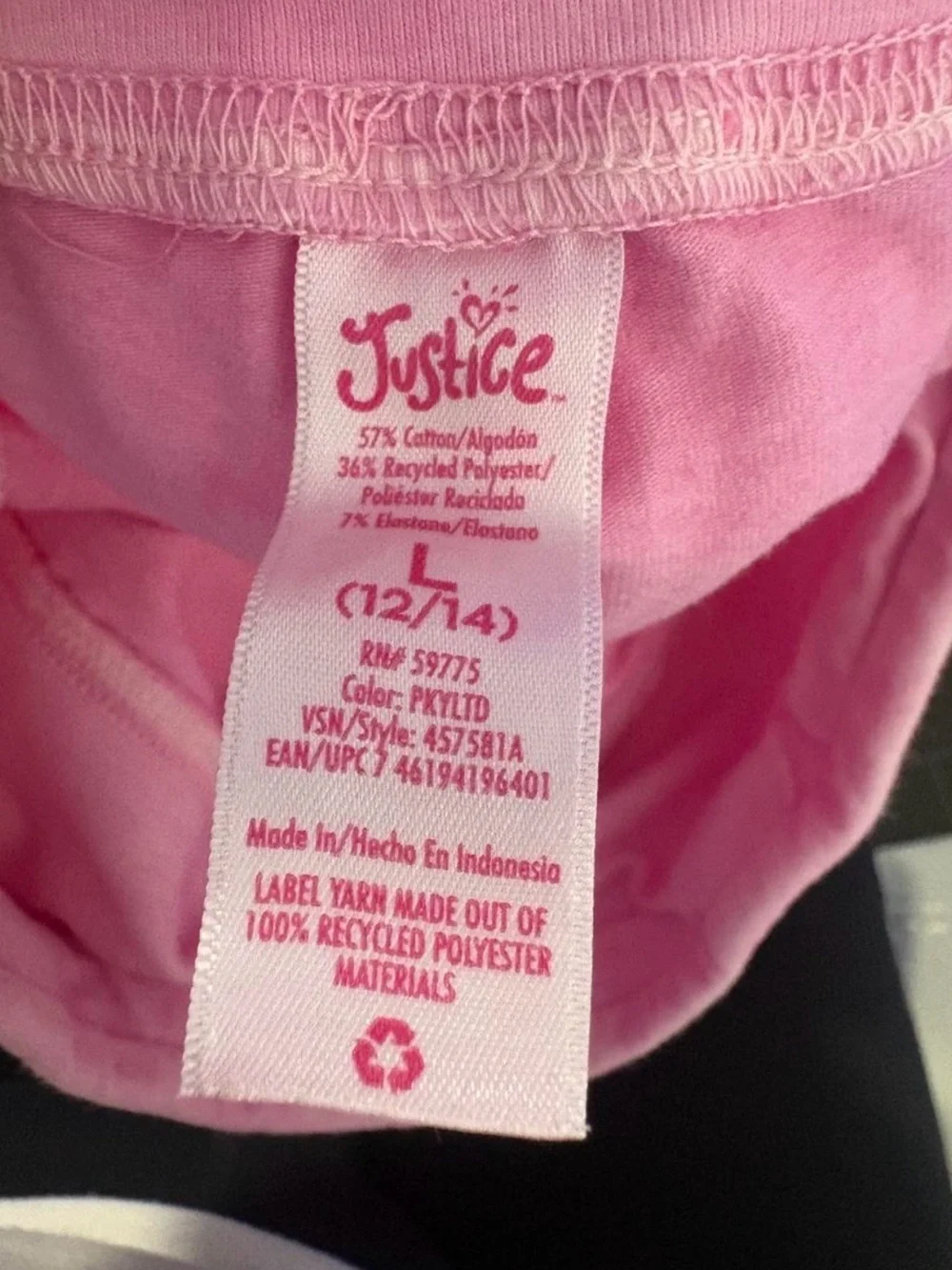 🩷$3 BUNDLED- Justice Tie-Dye Leggings in Pink, Lime & Gray Accent